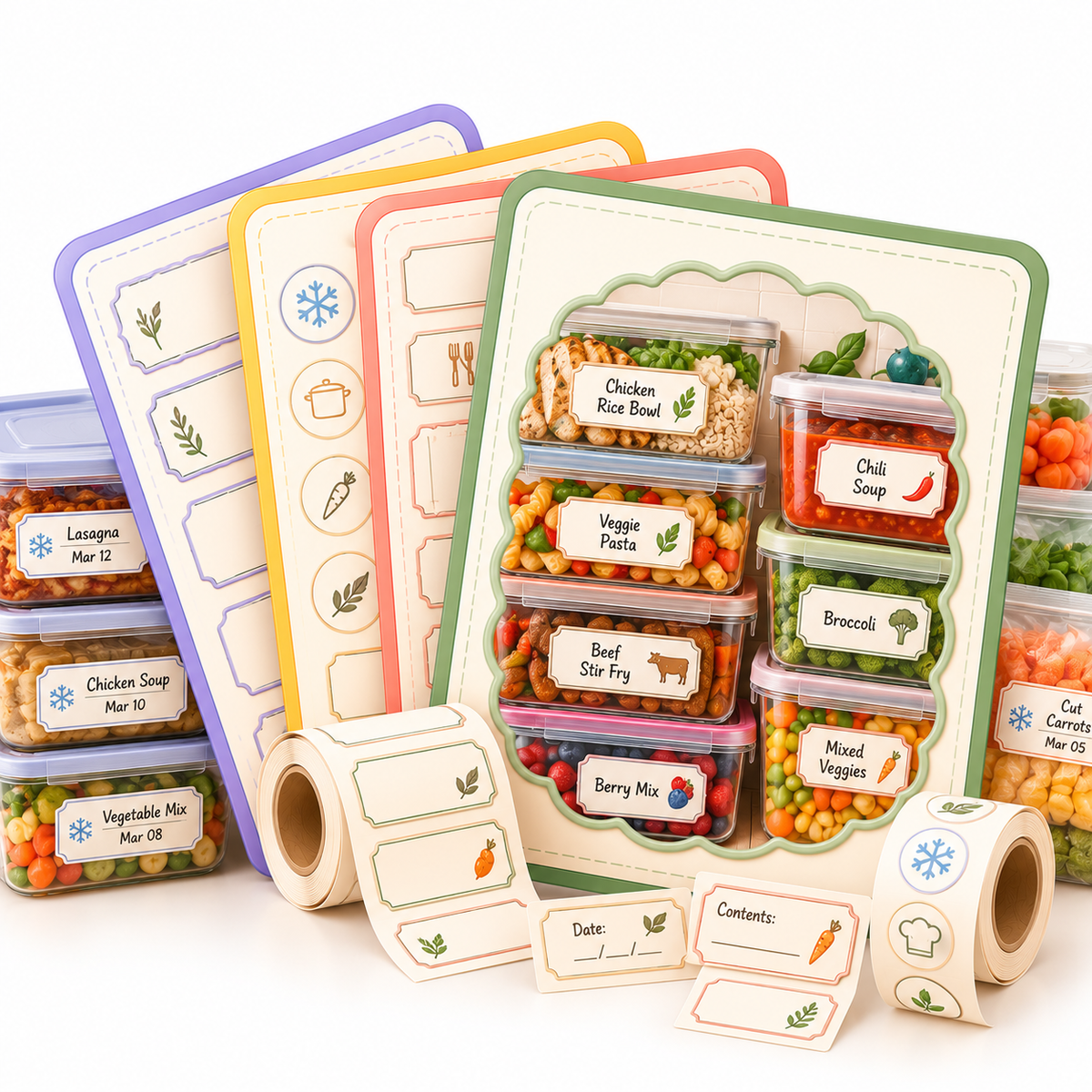Meal Prep Labels & Freezer Tags
