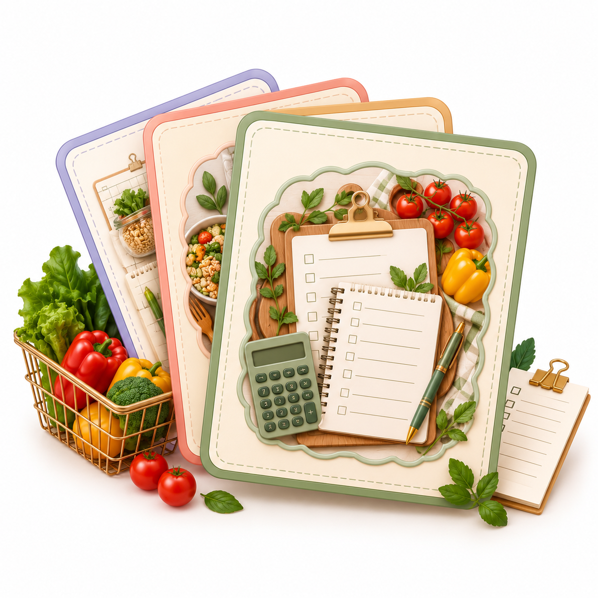 Meal Prep Planner & Grocery Budget Journal